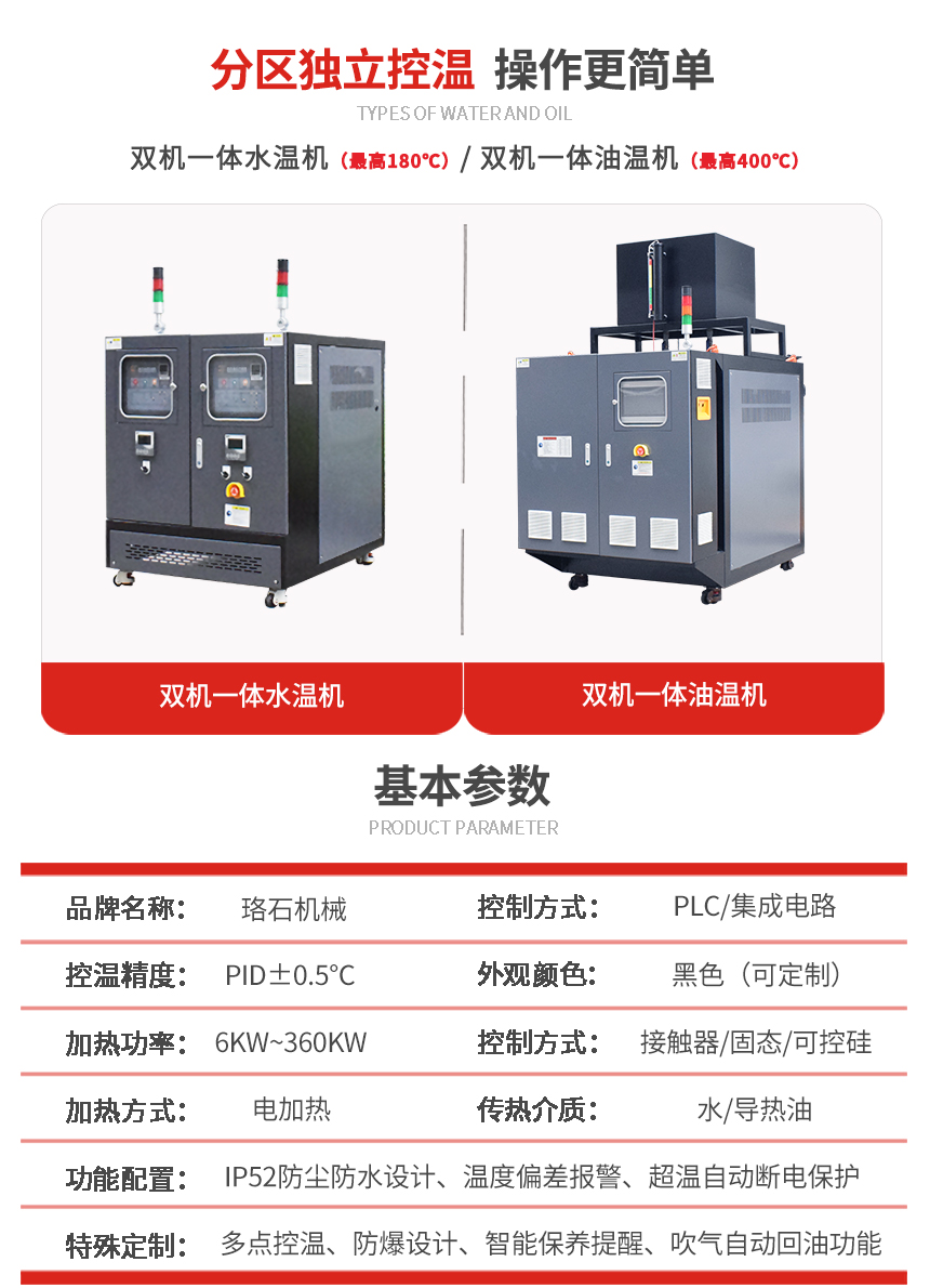 雙機一體模溫機參數(shù)